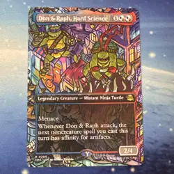 Don and Raph Hard Science - Borderless - Teenage Mutant Ninja Turtles - NM - Image 1