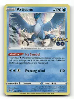 Articuno 024/078 - Pokemon GO Holo - Pokemon Card NM/M - Image 1