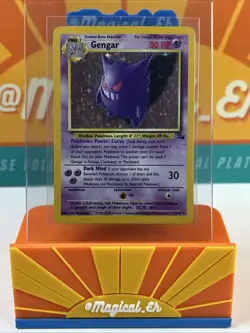 Gengar #5 Holo Rare Pokemon TCG 1999 Fossil Unlimited HP Heavily Played - Image 1