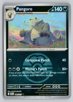 PANGORO (LOVE BALL) 140/217 UNCOMMON ME: ASCENDED HEROES POKEMON REVERSE HOLO NM - Image 1