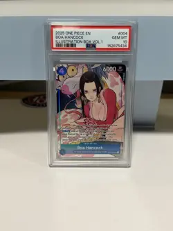 2025 ONE PIECE PROMOS ILLUSTRATION BOX VOL.1 #004 BOA HANCOCK PSA 10 - Image 1