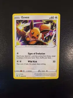 Eevee SWSH118 Black Star Promo Holo Pokemon Card - Image 1
