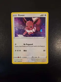Eevee SWSH127 Black Star Promo Holo Pokemon Card - Image 1