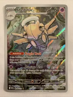 Pokemon TCG Shedinja Mega Evolutions Shiny Rare 144/132 NM Card - Image 1