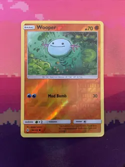 Pokemon Card Wooper Unbroken Bonds Reverse Holo 96/214 Near Mint - Image 1