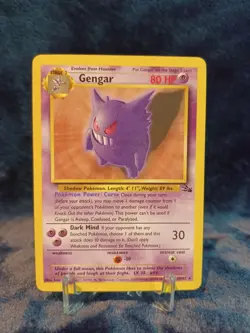 Pokemon TCG Gengar 20/62 Fossil Non-Holo Card Unlimited - Image 1