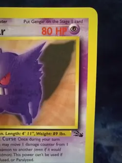 Pokemon TCG Gengar 20/62 Fossil Non-Holo Card Unlimited - Image 4