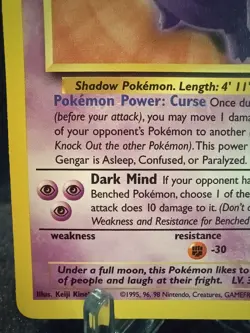 Pokemon TCG Gengar 20/62 Fossil Non-Holo Card Unlimited - Image 5