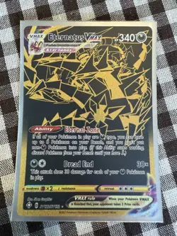 2021 Pokemon Eternatus VMAX SV122/SV122 Full Art Gold Secret Rare Holo - NM - Image 1