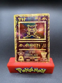 Ancient Mew Pokemon SWIRL Movie Promo 2000 Lightly Played LP Holo Rare WOTC Card - Image 1