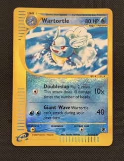 Pokemon Card- Wartortle-Expedition-Reverse Holo-92/165-Rare-ENG-LP - Image 1