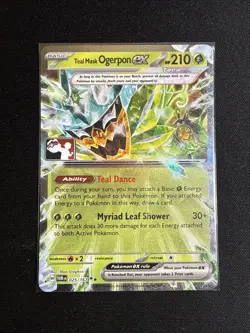 Teal Mask Ogerpon EX 025/167 Prize Pack Series Cards Holo - Image 1
