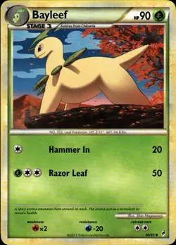Bayleef Uncommon Call of Legends 40/95 Grass Pokemon Card - Image 1