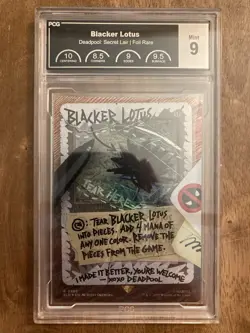 MINT PCG 9 MTG Deadpool Secret Lair #869 Blacker Lotus 2025 - Image 1