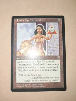 Lions Eye Diamond MTG Mirage Light Play (See Photos For Condion) - Image 2