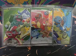 Pokemon First Partner Illustration Collection Series 1 - Kanto (Gen 1) Set NM - Image 1