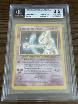 Pokemon Shining Mewtwo 109/105 Neo Destiny Unlimited Holo BGS 3.5 - Image 1