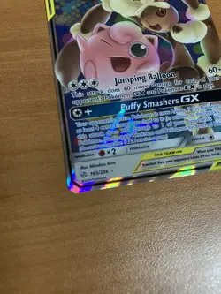 Mega Lopunny & Jigglypuff GX 165/236 Cosmic Eclipse Ultra Rare Pokemon Card - Image 2