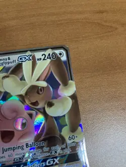 Mega Lopunny & Jigglypuff GX 165/236 Cosmic Eclipse Ultra Rare Pokemon Card - Image 4