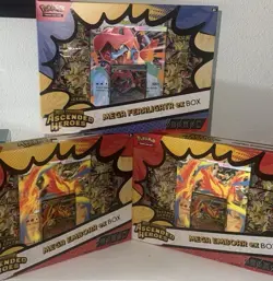 Pokemon TCG Mega Evolution Ascended Heroes EX Box Lot Mega Feraligatr/Emboar - Image 1