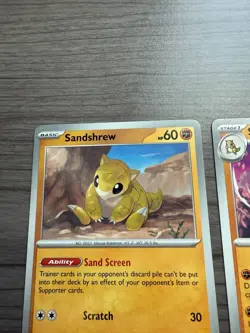 Pokemon TCG Sandshrew 27/165 And Sandslash 28/165 Scarlet And Violet 151 NM - Image 2
