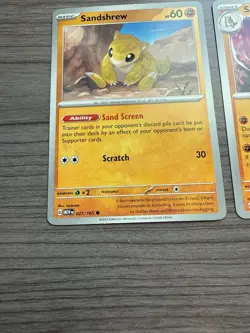 Pokemon TCG Sandshrew 27/165 And Sandslash 28/165 Scarlet And Violet 151 NM - Image 4