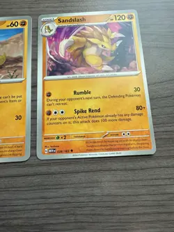 Pokemon TCG Sandshrew 27/165 And Sandslash 28/165 Scarlet And Violet 151 NM - Image 5