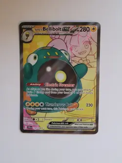 Pokemon TCG Sv09 Journey Together Iono's Bellibolt EX 172/159 Ultra Rare Holo - Image 1