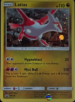 The Pokemon Company Latias SM135 Promo Holo Basic Pokemon Card 110HP - Image 1