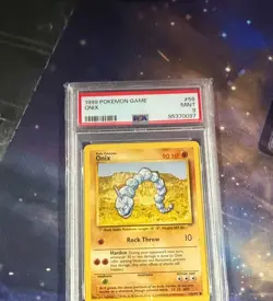 1999 Pokemon Game Onix #56 PSA 9 Mint - Image 1