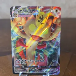 Pokemon Meowth VMAX Holo Promo SWSH005 Sword & Shield - Image 1