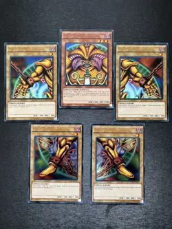 YuGiOh! Exodia The Forbidden One Set YGLD - Error Misprint No Name But Imprint - Image 1