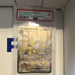 Pokemon Alakazam ex 201/165 Scarlet & Violet 151 Special Illustration Rare PSA 9 - Image 1