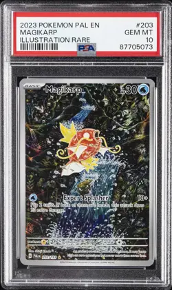2023 POKEMON PAL EN-PALDEA EVOLVED ILLUSTRATION RARE #203 MAGIKARP PSA 10 - Image 1
