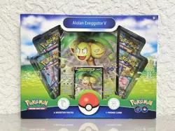 POKEMON GO TCG ALOLAN EXEGGUTOR V COLLECTION BOX *BRAND NEW FACTORY SEALED* - Image 1