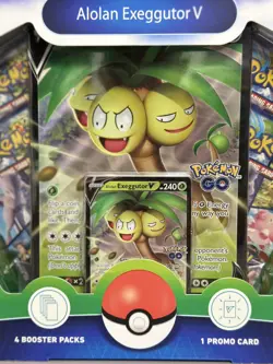 POKEMON GO TCG ALOLAN EXEGGUTOR V COLLECTION BOX *BRAND NEW FACTORY SEALED* - Image 4