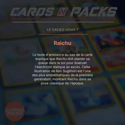 Carte Pokemon Raichu 14/102 Holo Set de base Edition 1 PSA 8 ✨ - Image 4