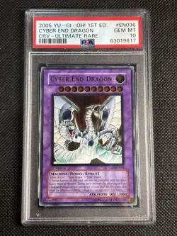 YuGiOh! - Cyber End Dragon CRV-EN036 Ultimate Rare 1st Edition PSA 10 Gem Mint - Image 1