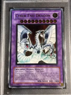 YuGiOh! - Cyber End Dragon CRV-EN036 Ultimate Rare 1st Edition PSA 10 Gem Mint - Image 2