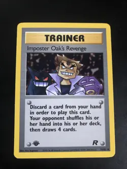 IMPOSTER OAK’S REVENGE UNCO - POKEMON 76/82 TEAM ROCKET EDITION 1 EXCELLENT US - Image 1