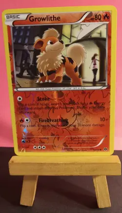 Pokemon TCG Growlithe 10/99 Next Destinies Reverse Holo Common NM-/LP+ - Image 3