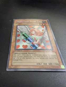 YUGIOH 1st Edition Legacy of Darkness INJECTION FAIRY LILY LOD-100 Secret Rare - Image 3