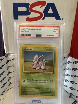 1999 Pokemon Game #55 Nidoran PSA MINT 9 - Image 4