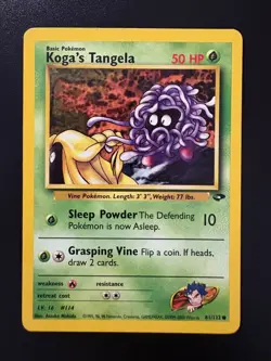 Pokemon TCG 2000 Gym Challenge Koga's Tangela (81/132) - LP - Image 1