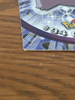 HP! HOLO FOIL Topps Pokemon Gengar #94 2000 TV Animation Edition Blue Logo - Image 4
