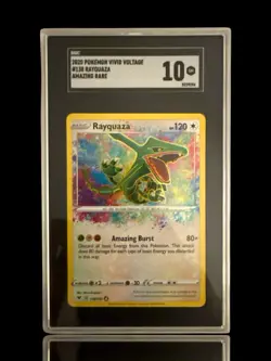 ‼2020 POKEMON VIVID VOLTAGE # 138 RAYQUAZA AMAZING RARE GRADE 10! SHIPS FAST!💨 - Image 1