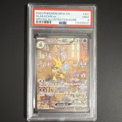 Pokemon Alakazam Ex Special Illustration Rare PSA 9 Scarlet & Violet 151 #201/1… - Image 1