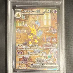 Pokemon Alakazam Ex Special Illustration Rare PSA 9 Scarlet & Violet 151 #201/1… - Image 3