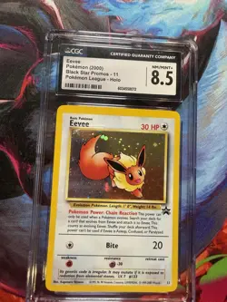 Eevee #11 Black Star Promo Holo Pokemon - CGC 8.5 - Image 1