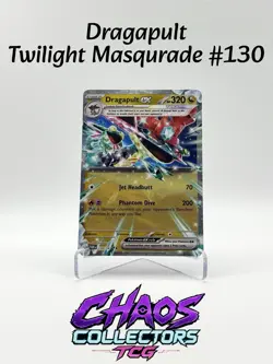 Pokemon Dragapult ex 130/167 Sv06: Twilight Masquerade EX Double Rare Holo - Image 1